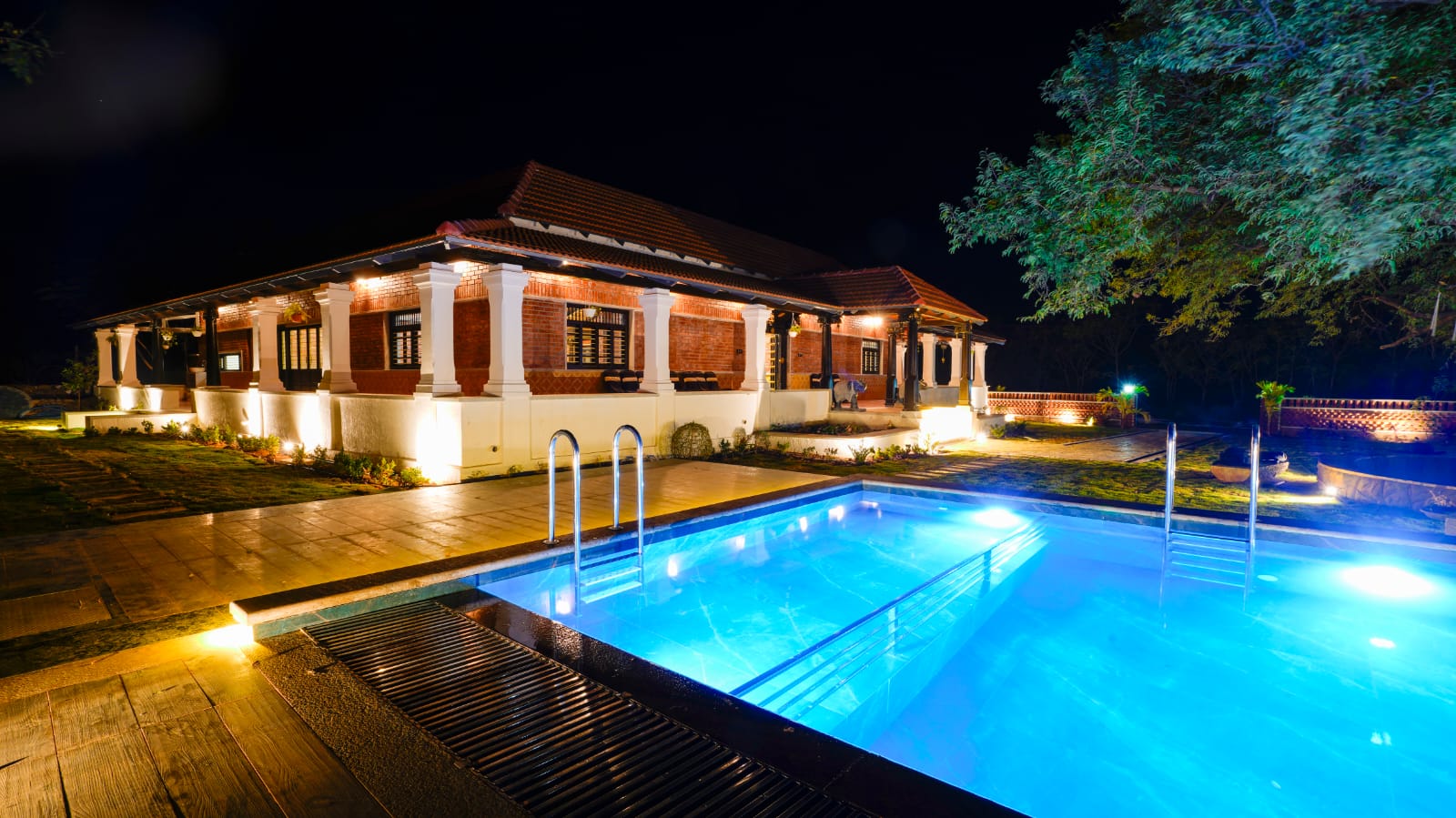 Hillock farmhouse night Vikarabad