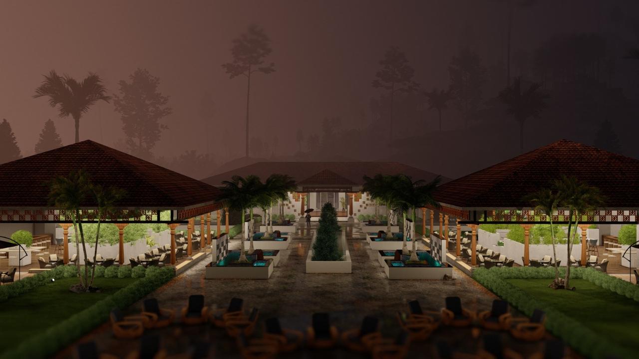 Resort clubhouse render